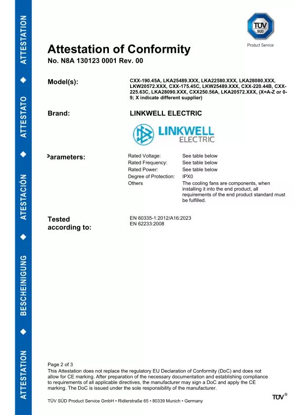 Electric Part TUV Certification (3)