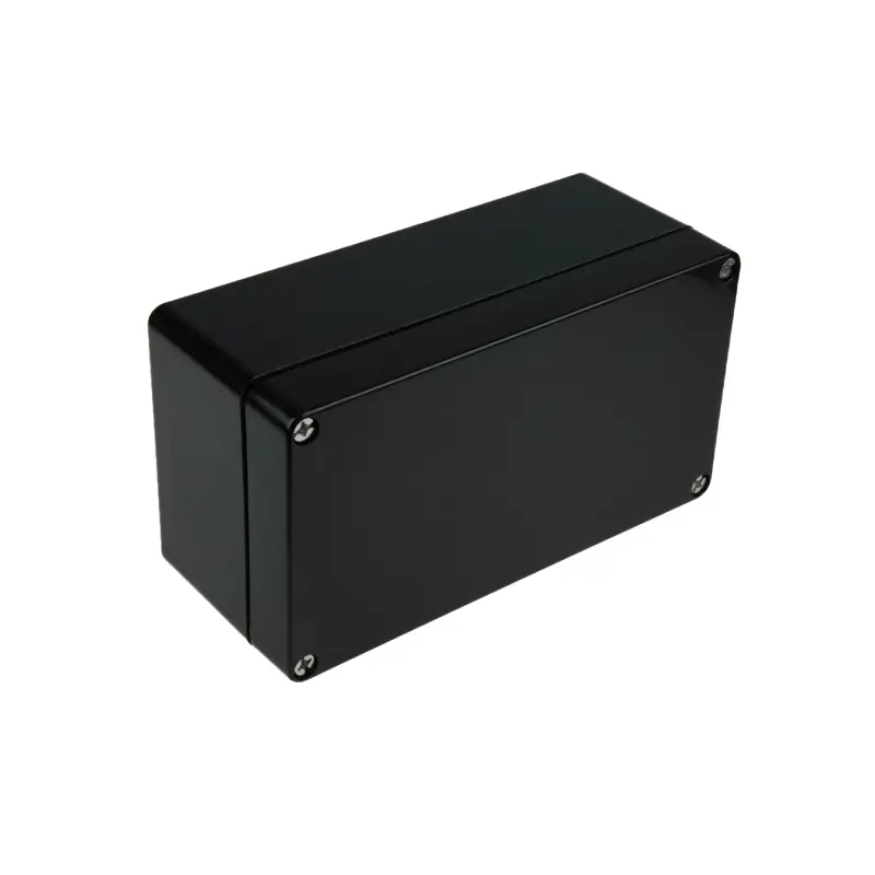 black metal junction box