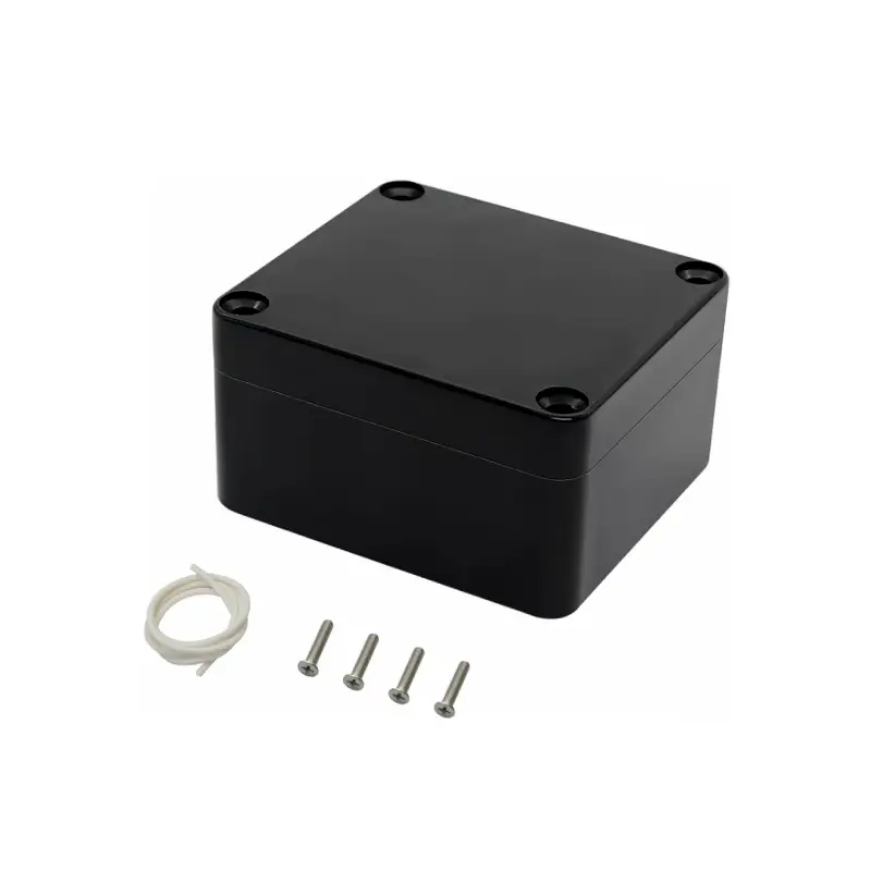 black plastic junction box