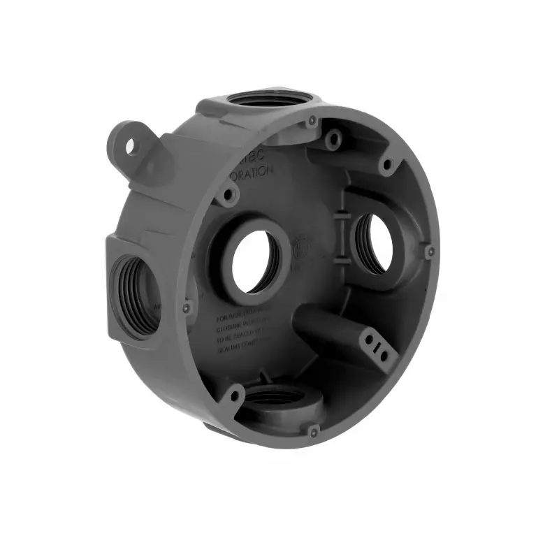 black round junction box