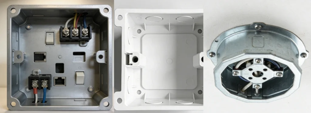 standard junction box sizes