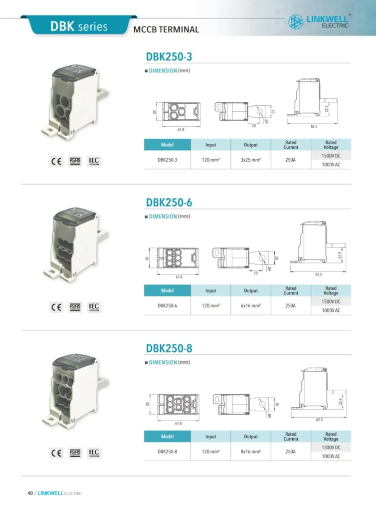 DB Aluminum:Copper Universal Terminals