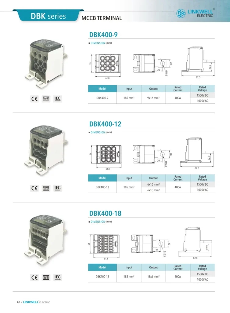 DBK Distribution Block Universal Terminals 3