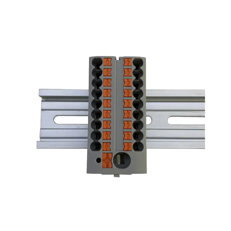 screwless din rail terminal blocks