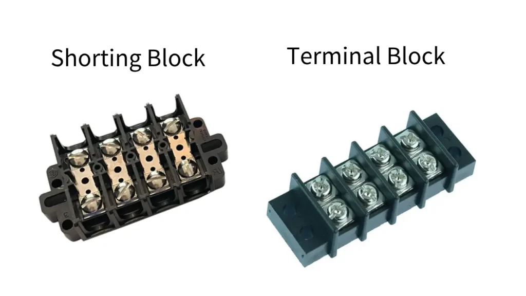 shorting block vs terminal block
