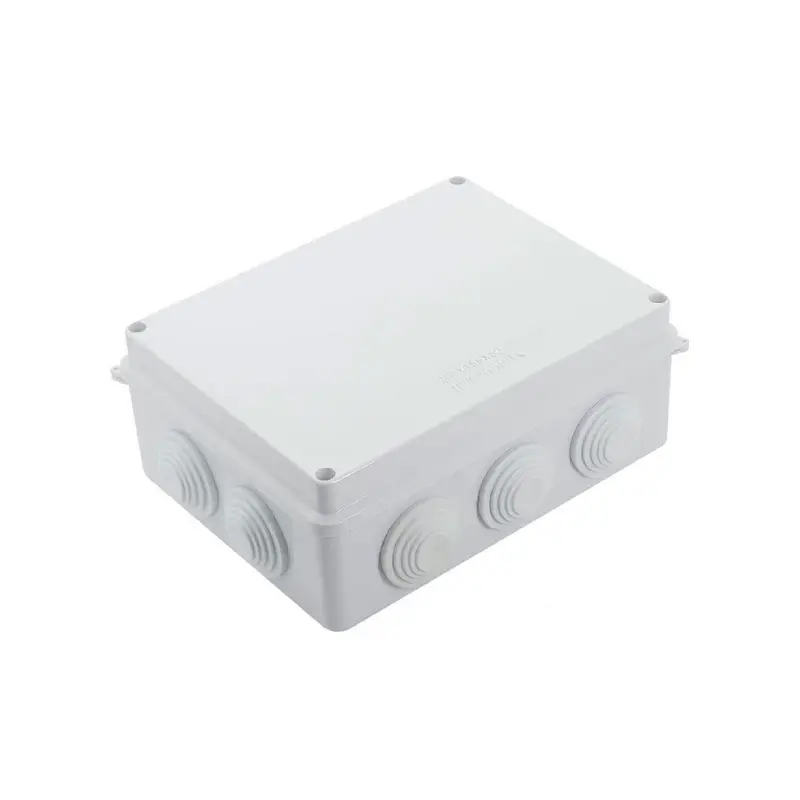white weatherproof junction box