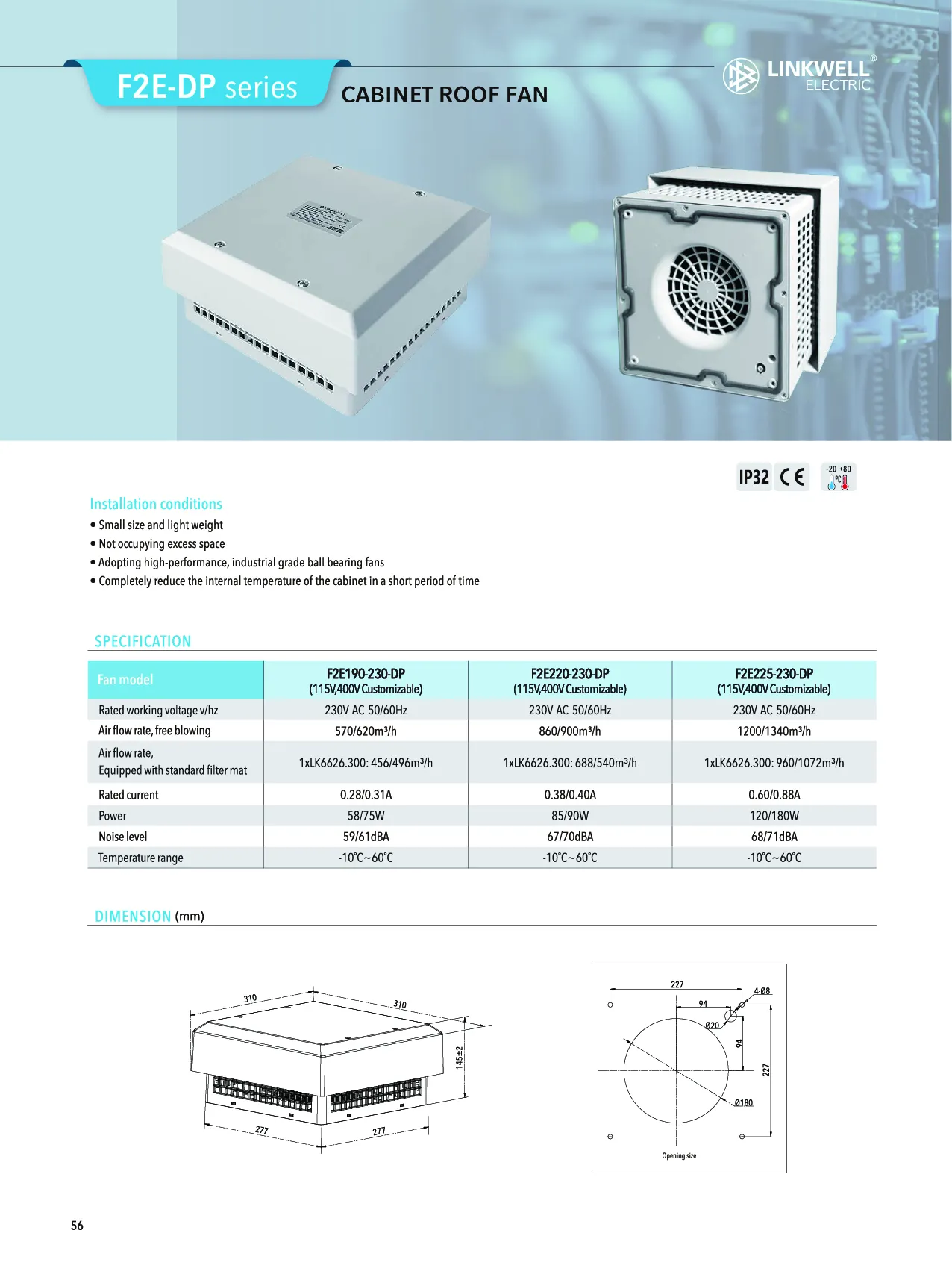 Roof fan 68