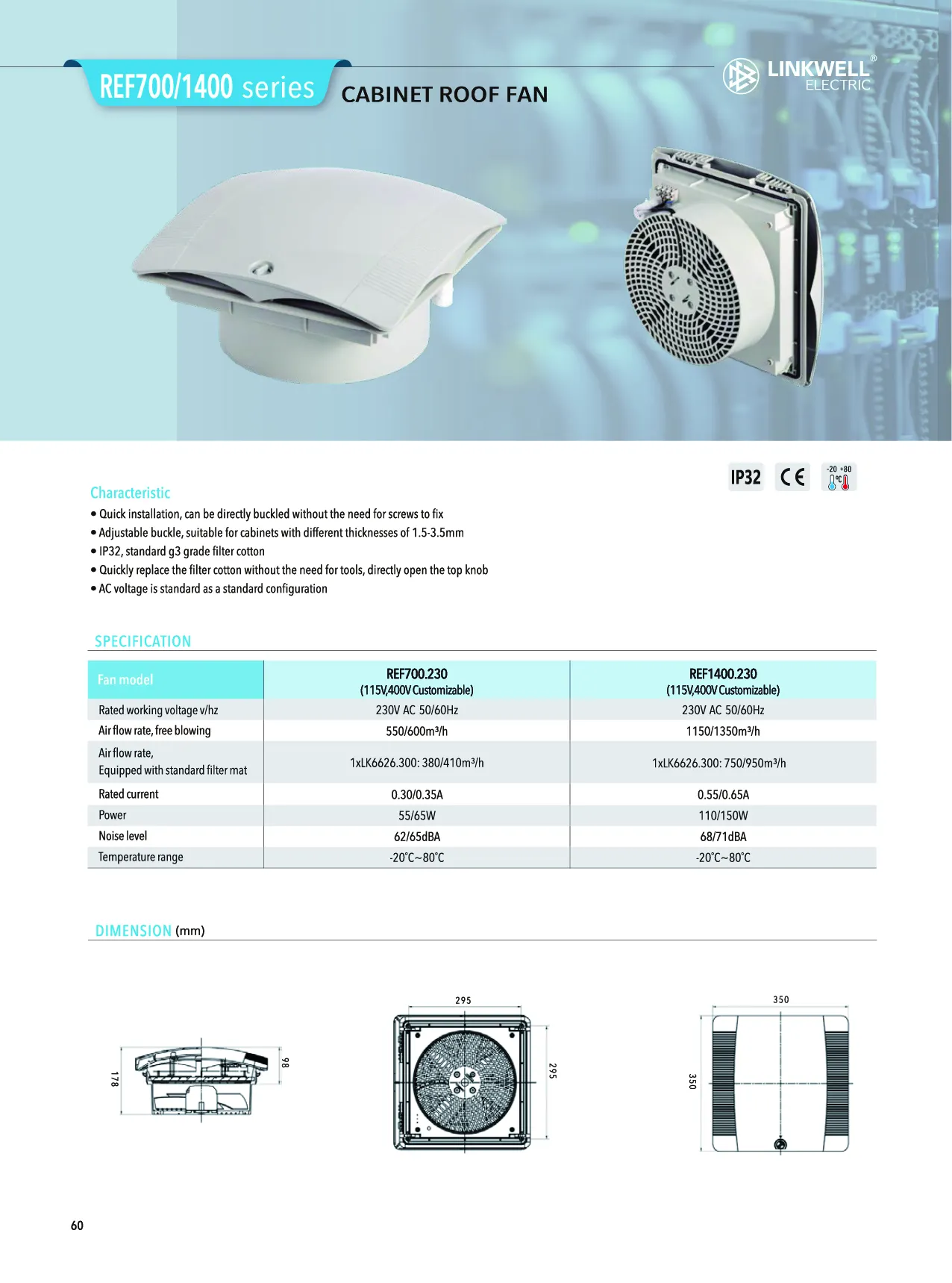 Roof fan 72