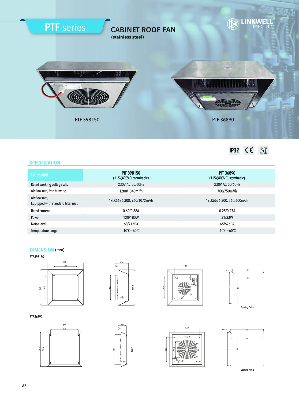 Roof fan 74