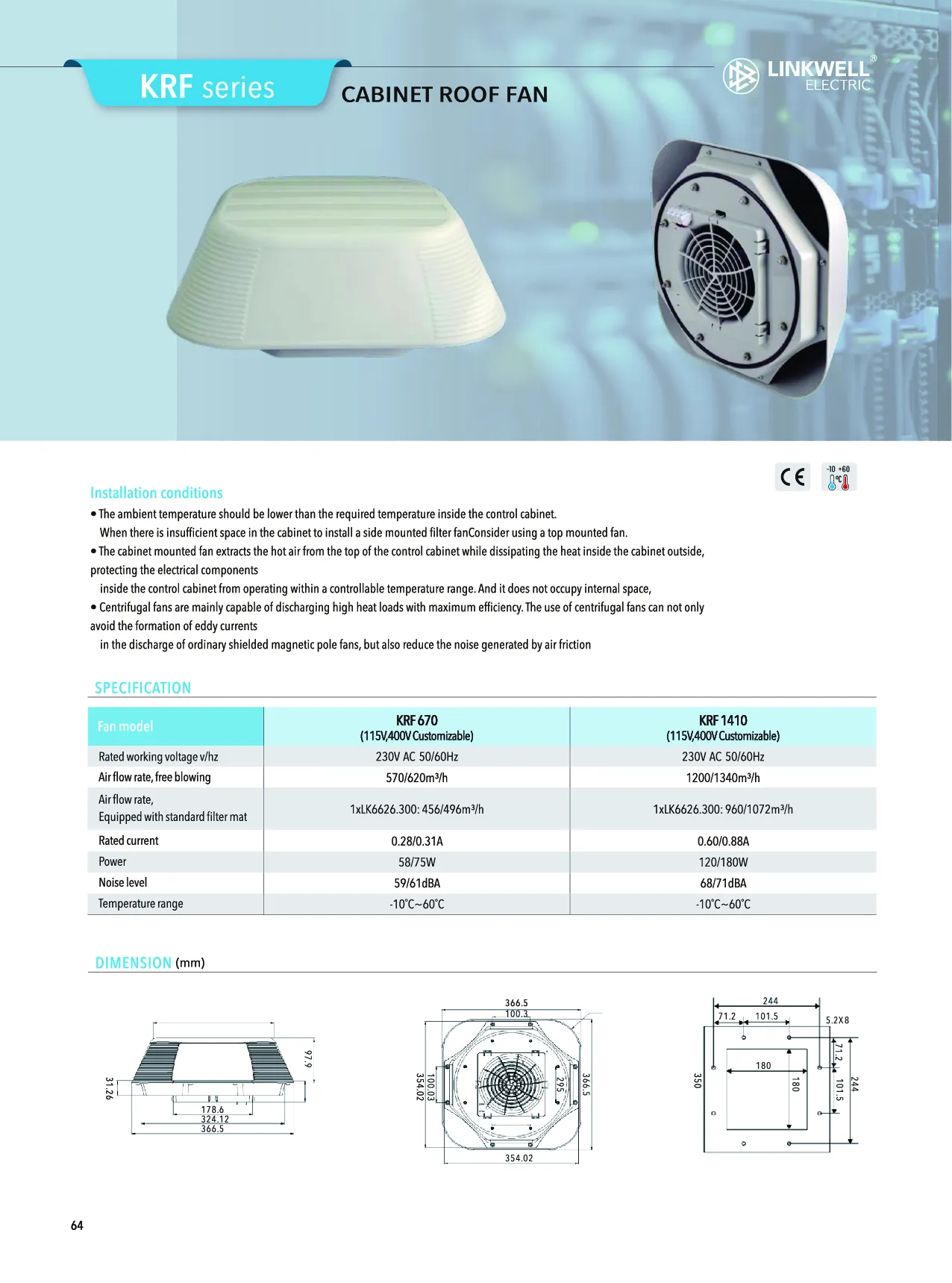 Roof fan 76