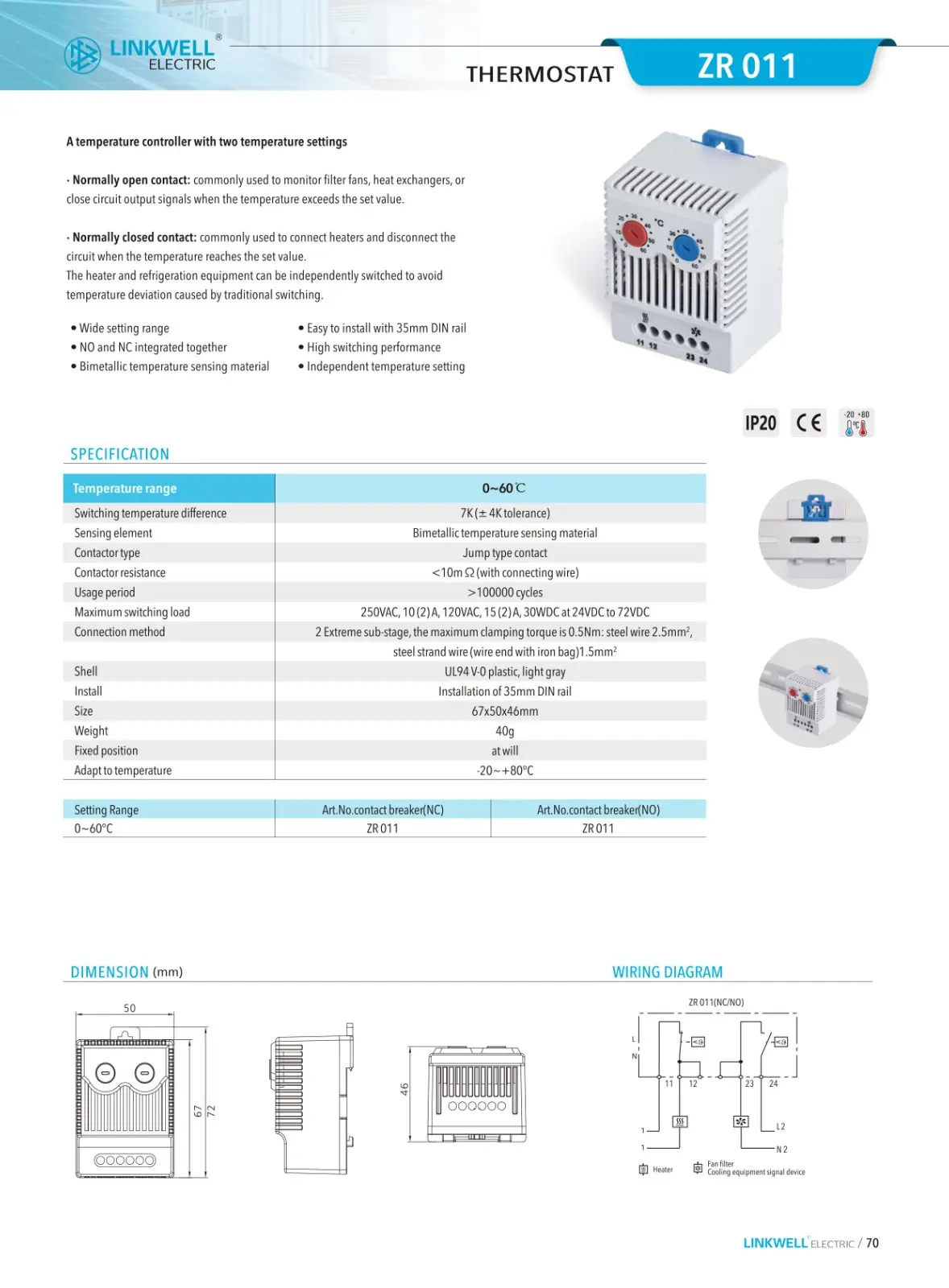 ZR 011 thermostat hygrost webp