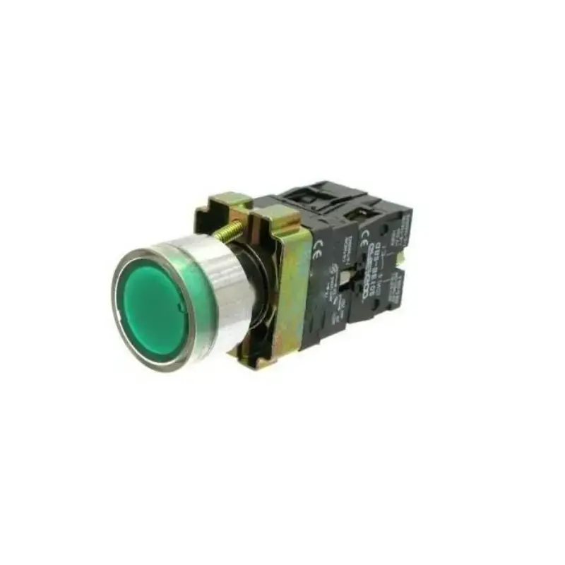 green illuminated push button