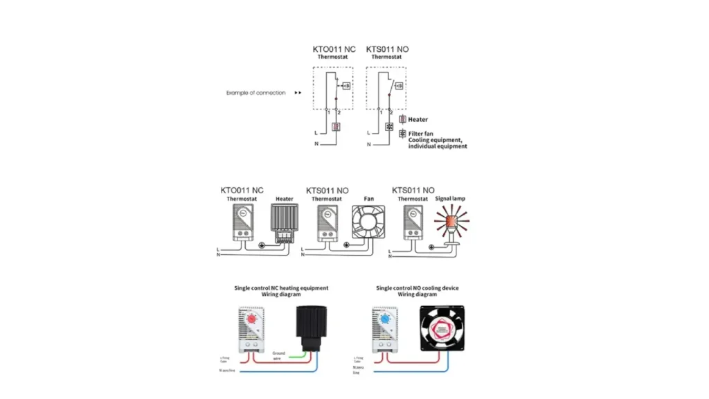 how to connect cabinet thermostat