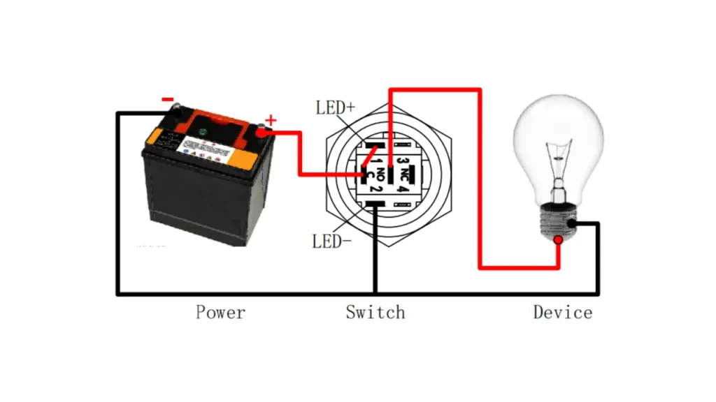 how to wire push button switch