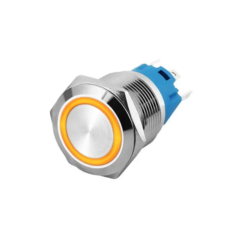 illuminated metal push button switch