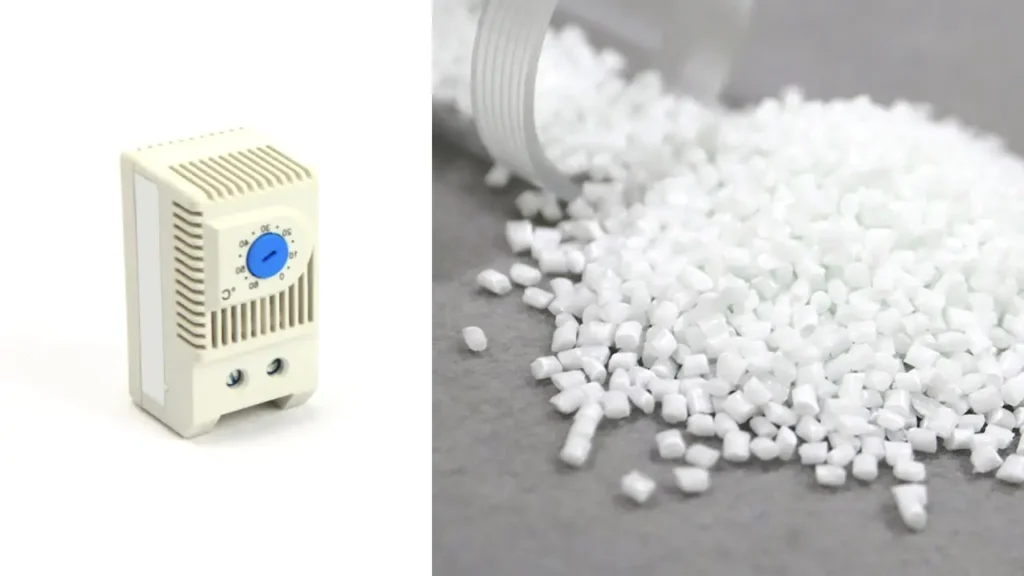 pc flame retardant material for enclosure thermostat works
