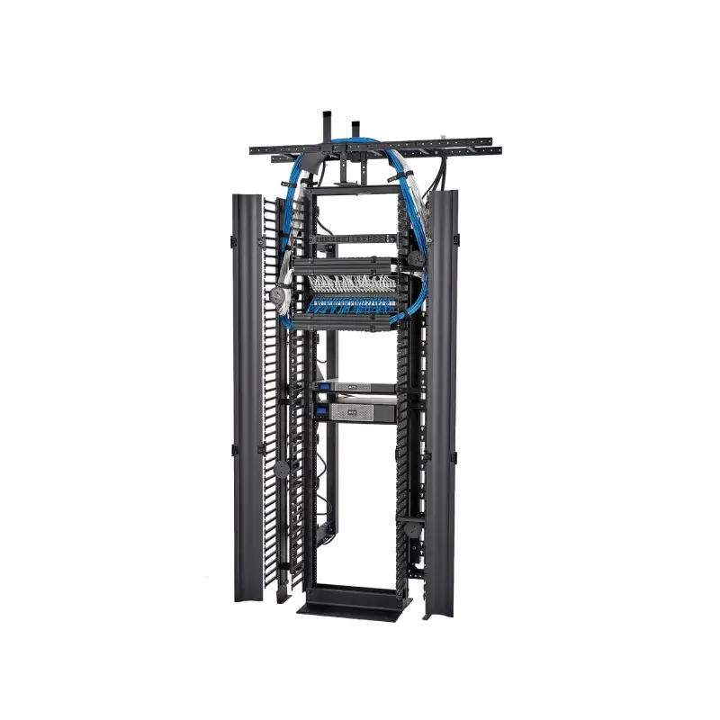 vertical finger duct rack cable management panel