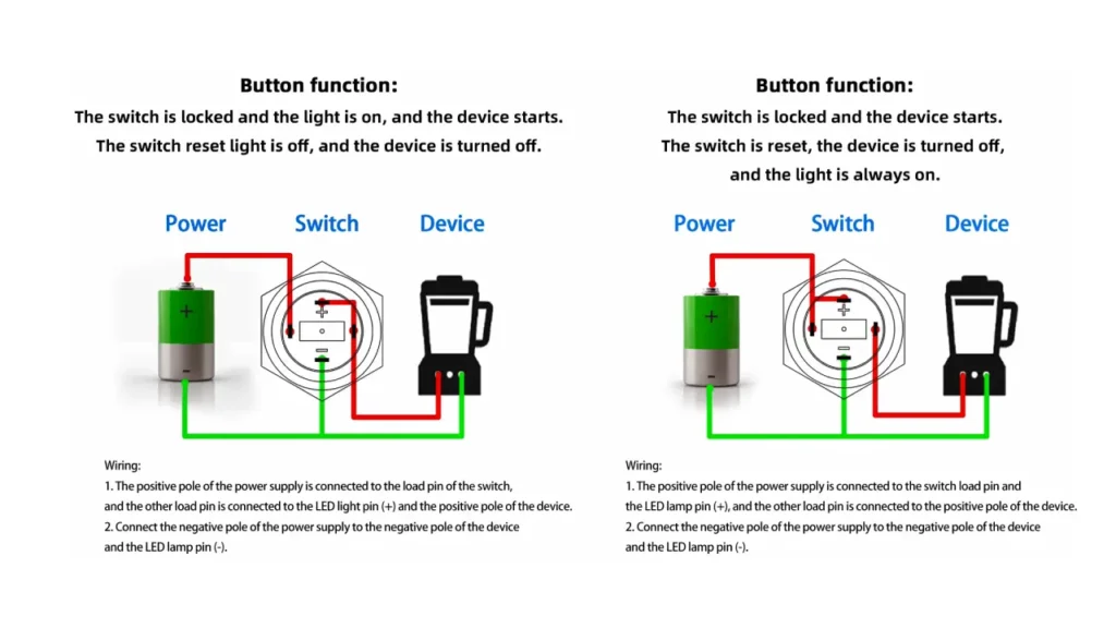 wiring momentary push button switch