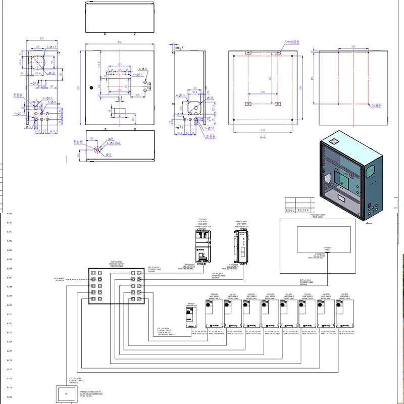 Outdoor Electrical Panel design drawing