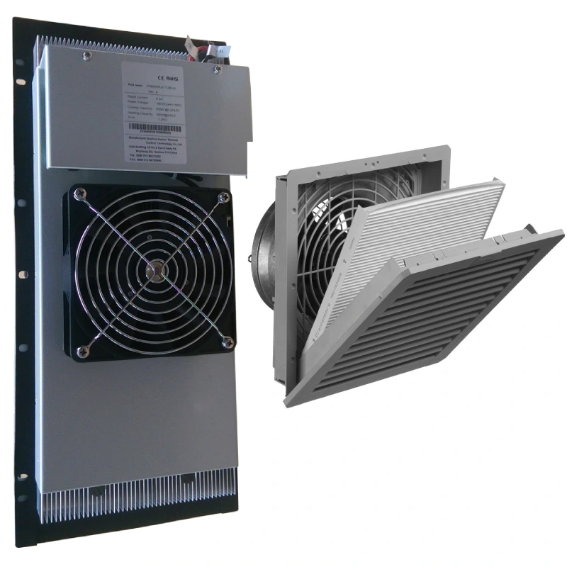 cooling fans or cabinet air conditioner