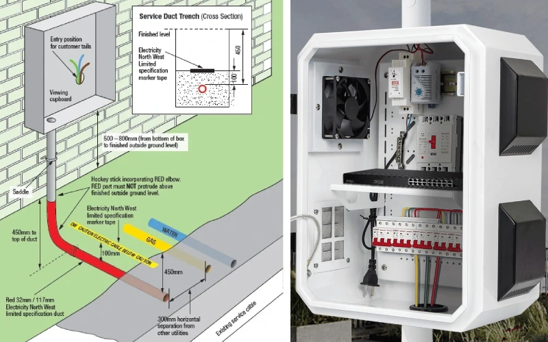 outdoor electrical panel installation
