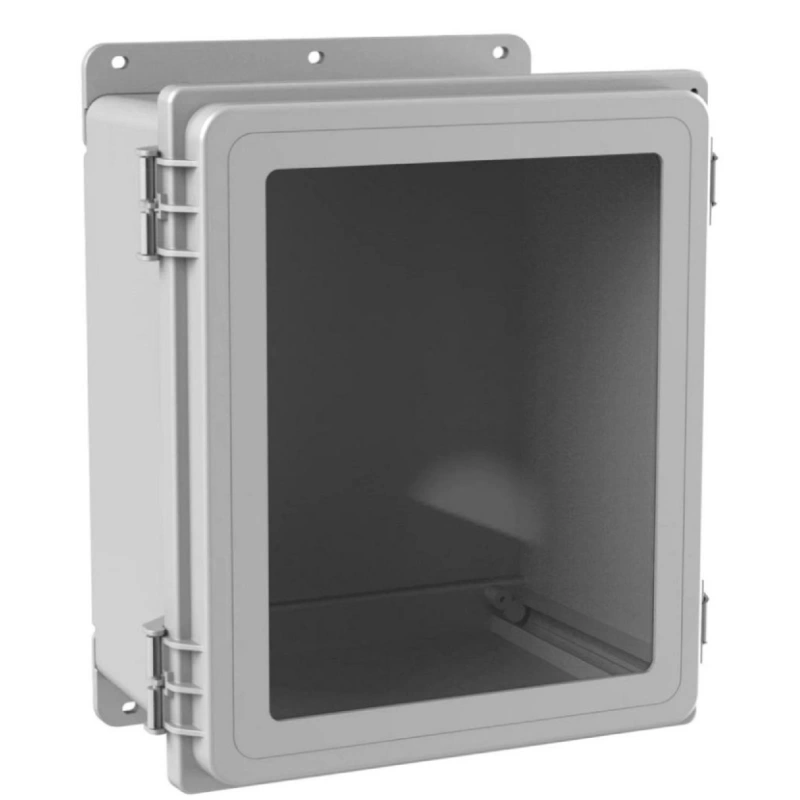 plc enclosure with viewing window