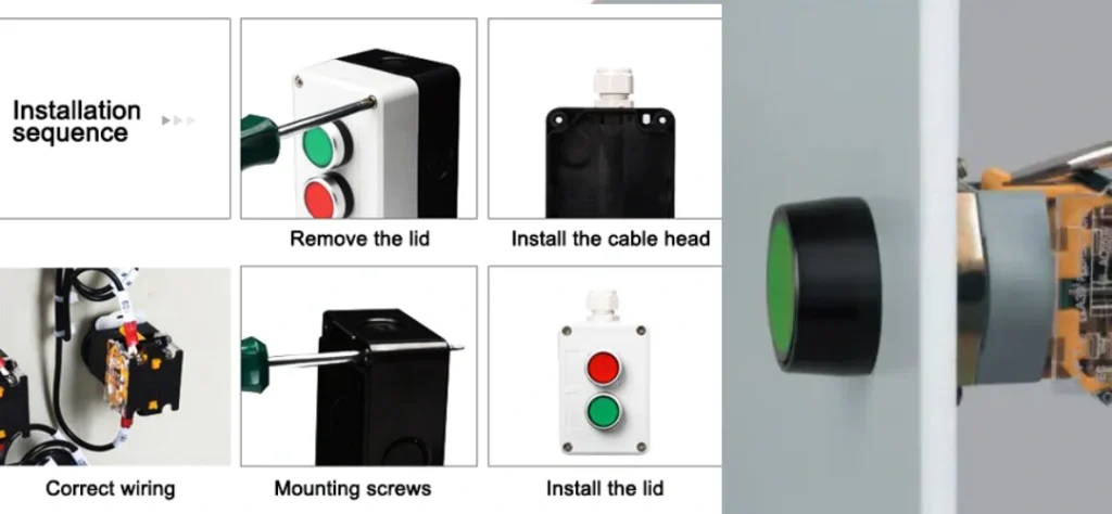 remove push button switch