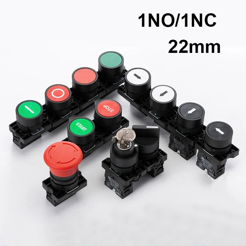 22mm industrial push buttons