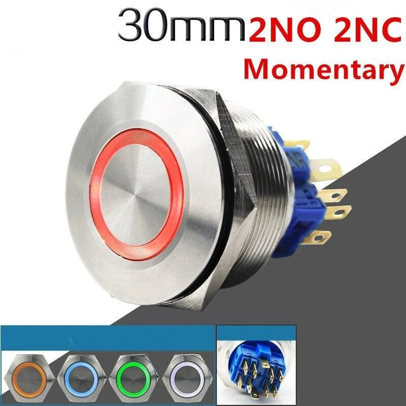 30mm industrial push buttons