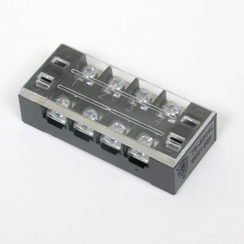 compact din rail terminal block with cover