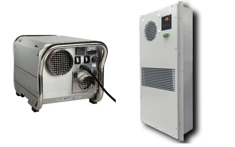 comparison of cooling and dehumidifying devices