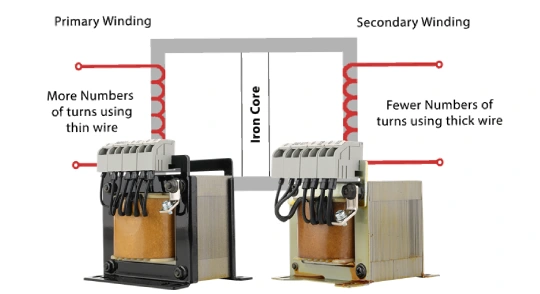 connect step down transformer