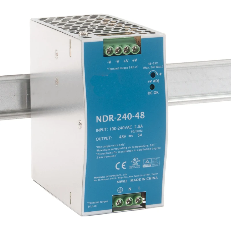 din rail distribution block circuit breaker 48v