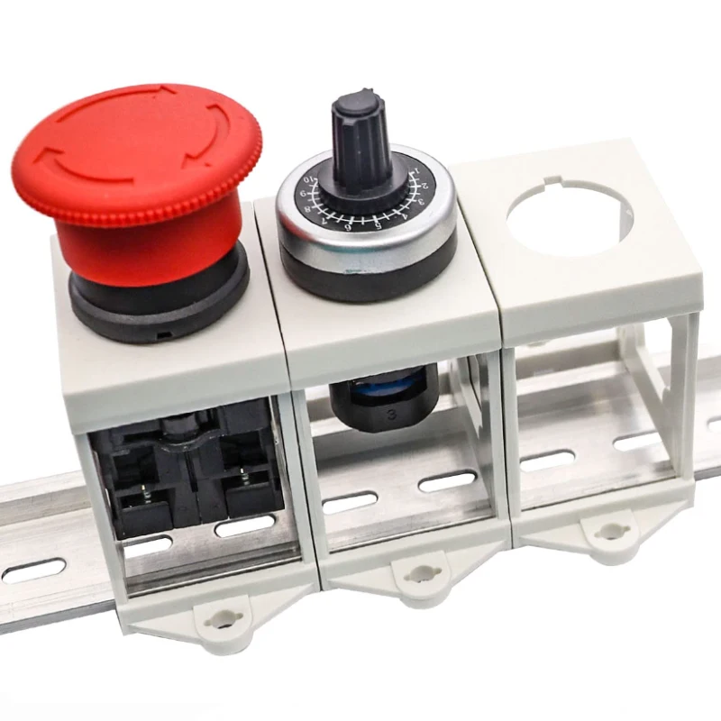 din rail industrial push buttons