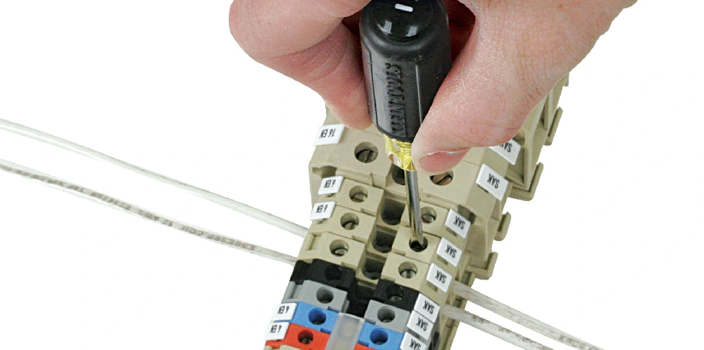remove din rail terminal blocks