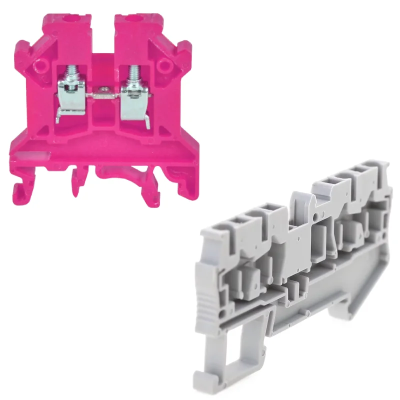 spring clamp terminal block mounting base types