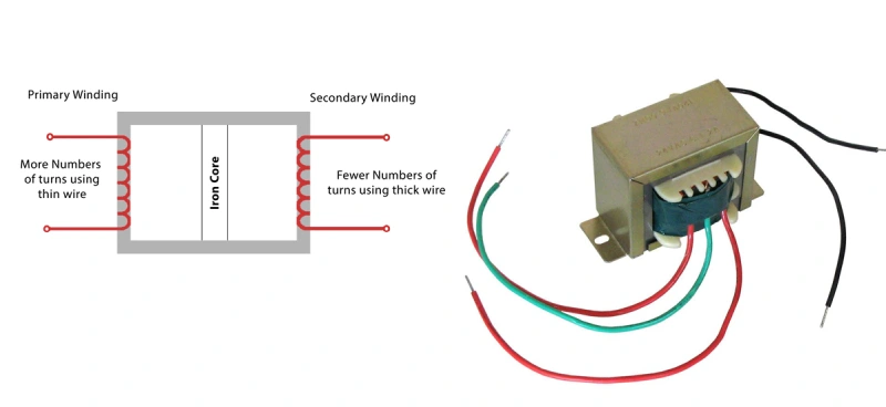 step down transformer diagram