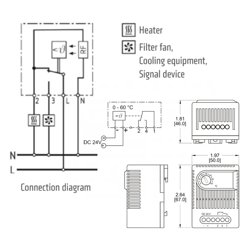 thermostats connection diagram