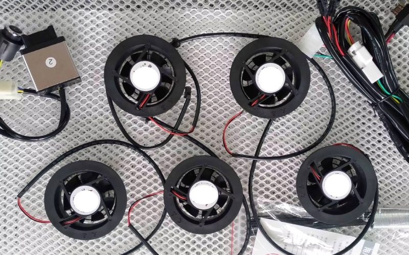 axial fans in car seats