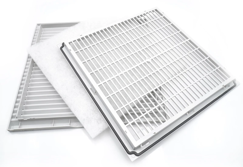 cabinet fan filter back