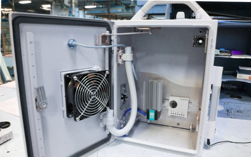compact enclosure cooling unit for smaller cabinets