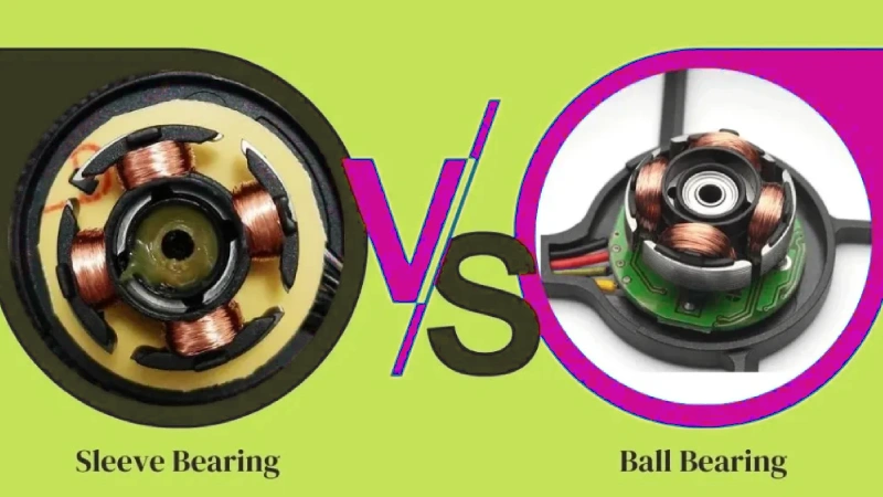 comparing sleeve, ball bearings in cooling fans for industrial and new energy use