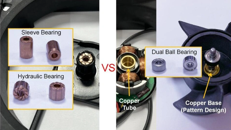 cooling fan bearing types