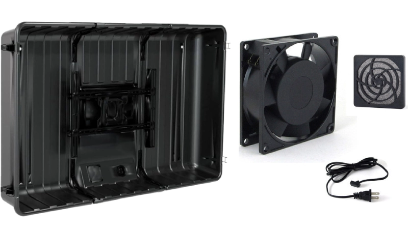 cooling outdoor tv enclosure