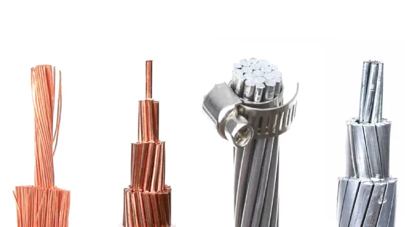 3 phase terminal block Connection of copper and aluminum cable