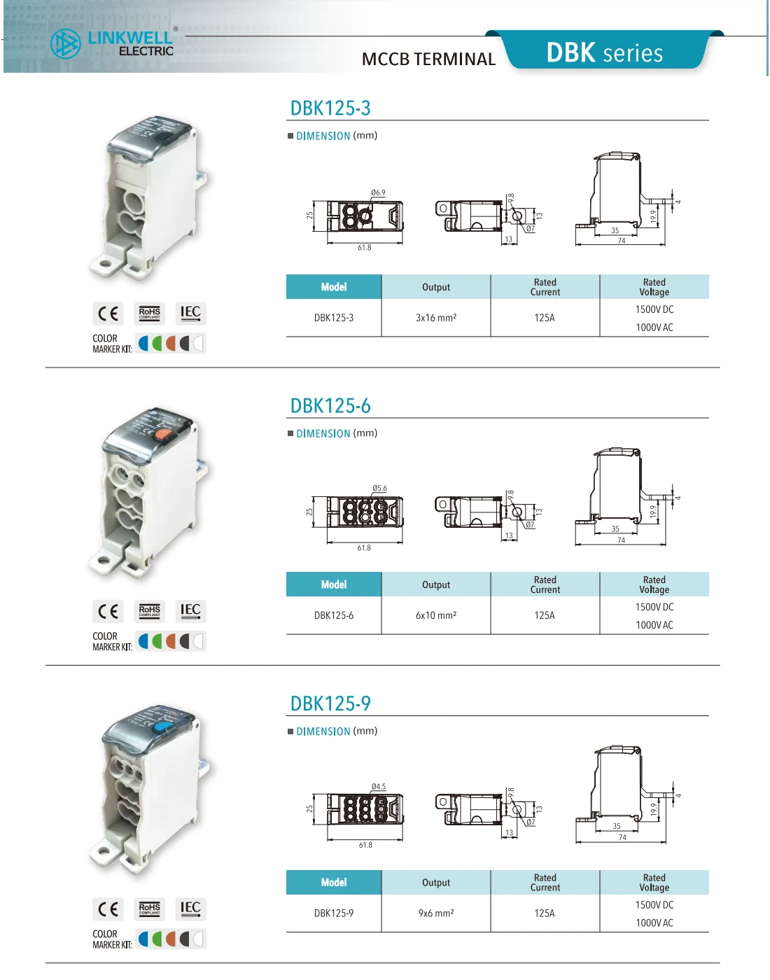 dbk power distribution terminal block