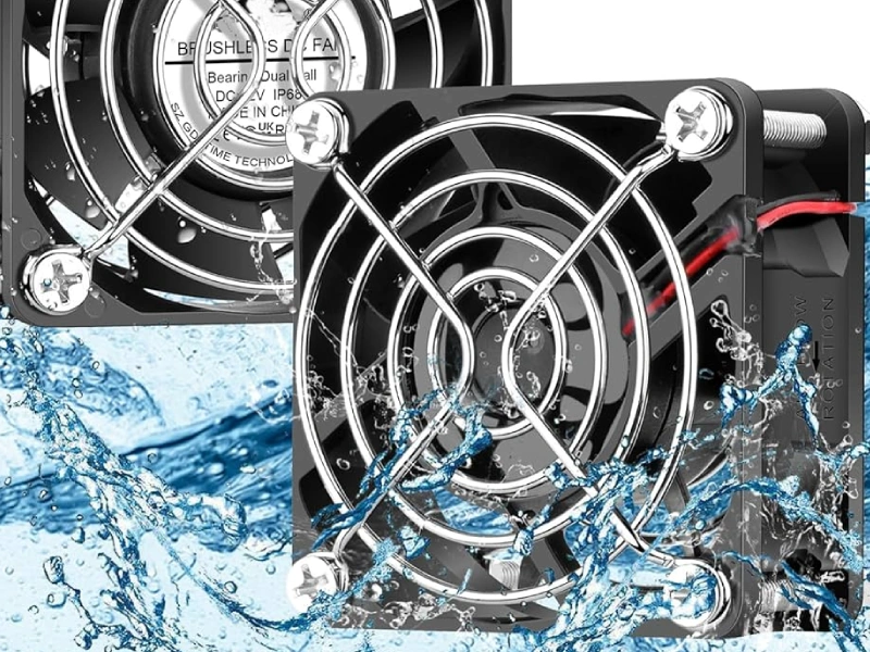 ip65 and ip68 protection levels louvered vent fan