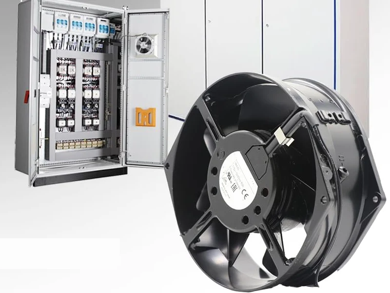 cabinet ventilation fan pbt plastic blades and aluminum frames