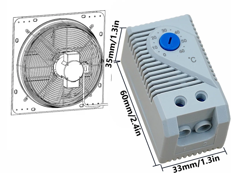 cabinet fans with thermostat