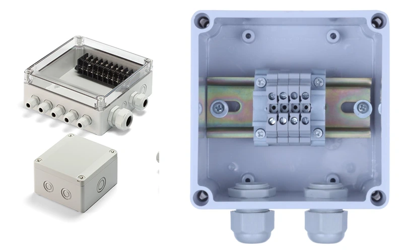 din rail enclosure with terminals